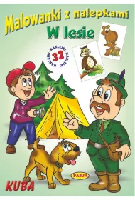 Malowanka z nalepkami - W lesie Kuba