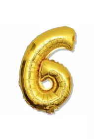 Godan Balon cyfra 6 z�oty 85cm