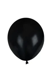 Balony pastelowe jednokolorowe czarne 10 szt