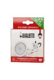 Bialetti Uszczelka (3 szt.) + sitko do kawiarek aluminiowych  2tz
