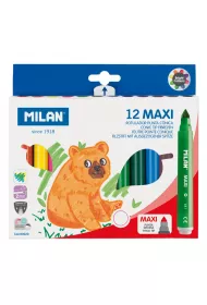Milan Flamastry Maxi 12 szt.