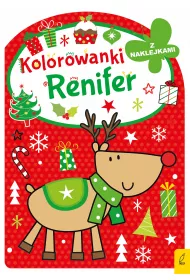 Kolorowanka z wykrojnikiem. Renifer