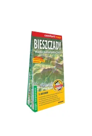 Bieszczady mapa panoramiczna mapa turystyczna 1:60 000 laminat 2024