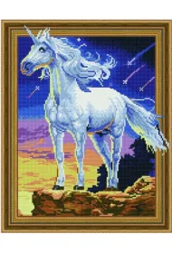 iPicasso Diamentowa mozaika 5D - Kolorowe sny Jednoro�ec 40x50cm
