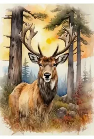 Norimpex Diamentowa mozaika - Jele�, akwarela 2001706 30x40cm