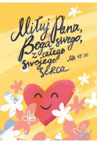 Poczt�wka z kolorowank� Mi�uj Pana Boga swego
