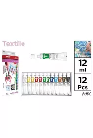 Mp Main Paper Farba do tekstyli�w 12 tubek
