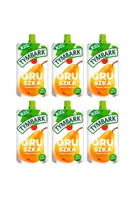 Tymbark Mus 100% gruszka jabko banan Zestaw 6 x 200 g