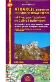 Atrakcje pogranicza polsko-s�ow. mapa 1:100 000