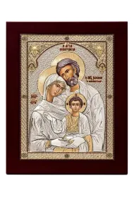 Ikona srebrna �w. Rodzina 18,5x23,5cm