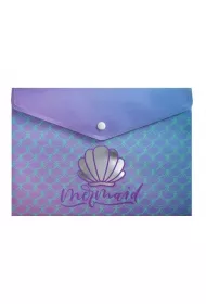 incood. Teczka A5 holograficzna Mermaid z muszl�