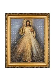 Obraz Haftowany Jezus Mi�osierny 22x27,5cm