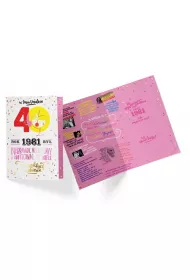 Kukartka Karnet B6 PR-299 Urodziny 40 2021