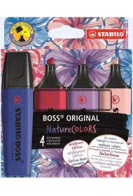 Zakre�lacz 4kolory Stabilo Boss Nature Colors etui STABILO 70/4-103-5