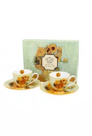 Duo Sp. z o.o. Zestaw filianek espresso Van Gogh Sunflowers 2 x 90 ml