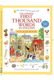 First Thousand Words in English Sticker Book wer. angielska