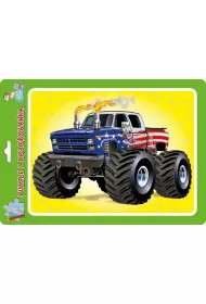 Puzzle w ramce z kolorowank�. Monster truck MD Creative