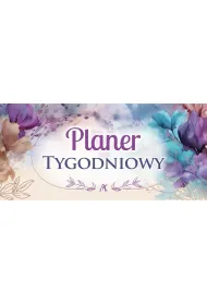 Planer 2027 biurkowy poziomy le��cy kwiaty