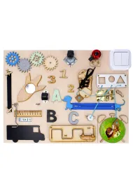 Tablica manipulacyjna drewniana 37x49 natutal 09 TOYS MT09 TOYS 3Toysm