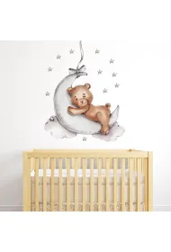 Naklejki na �cian� do pokoju dziecka mi� na ksi�y