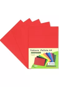 Penword Tektura A4 falista czerwona 5 szt.