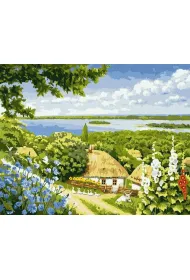 Ideyka Malowanie po numerach - Wiejski zak�tek 40x50cm
