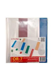Panta Plast Ok�adki regulowane na podr�czniki OR-7 26,5x49cm 5 sztuk