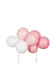 PartyDeco Balonowy topper na tort r�owy 29cm