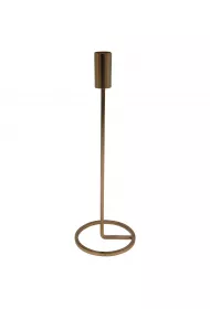 H&S Decoration Wysoki wiecznik w kolorze zotym 31 cm