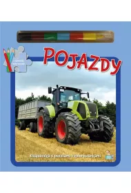 Pojazdy. Ksi��eczki z puzzlami, kolorowankami i kolorow� kredk�