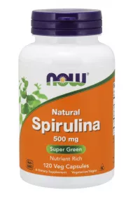 Now Foods Spirulina 500 mg Suplement diety 120 kaps.