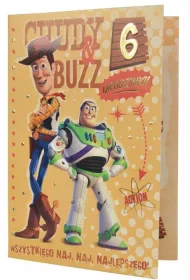 Kukartka Karnet B6 DS-007 Urodziny 6 Toy Story
