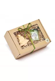 Miodowa Mydlarnia Zestaw: mydo Choinka + maso Zielona Herbata 75 g + 65 g