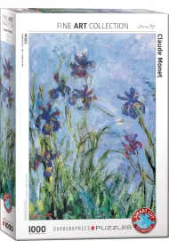 Puzzle 1000 el. Irises by Monet. Detail Eurographics