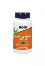 Now Foods Saw Palmetto Extract - Palma Sabalowa + olej z pestek dyni 320 mg ekstrakt standaryzowany Suplement diety 90 kaps.