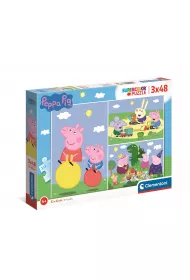 Puzzle 3 x 48 el. Supercolor. �winka Peppa Clementoni