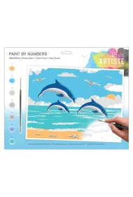 Zestaw do malowania du�y - Artiste - Leaping Dolphins. dpCraft