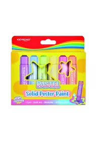 Keyroad Farby plakatowe w sztyfcie pastel 10g 6 kolor�w 6 x 10 g