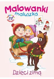 Dzieci zim�. malowanki maluszka