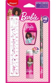 Maped Zestaw artyku��w szkolnych Barbie 4 el.