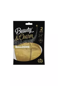 Godan Balony Beauty&Charm platynowe z�ote 61cm