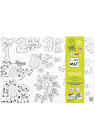 Funny Mat Transparent - Liczby. Mata do kolorowania wielokrotnego u�ytku Strigo
