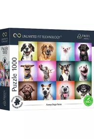 Puzzle 1000 el. Funny Dogs Faces Trefl