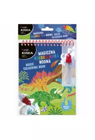 Magiczna wielorazowa kolorowanka wodna Kidea Dinozaury