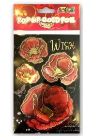 Naklejki foliowe Gold Poppies PENMATE