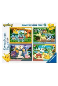 Puzzle 2D 4x100el Pokemon Ravensburger
