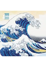 Puzzle 1000 el. Wielka fala w Kanagawie Hokusai Katsus Flame Tree