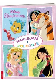 Disney Ksi�niczka. Naklejam i koloruj�