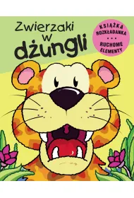 Zwierzaki w d�ungli. Ksi��ka rozk�adana. Ruchome Elementy