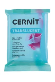 Cernit Modelina prze�roczysta turkusowa 56 g